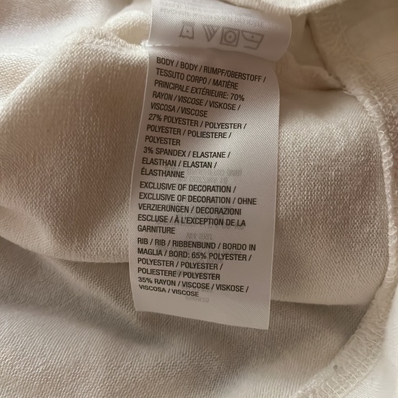 PEACE LOVE WORLD Comfy Mock Neck Pullover with “I AM LOVE” Graphic on the Back - Picture 6 of 6